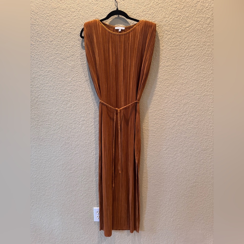 Sincerely Jules pleated dress with tie